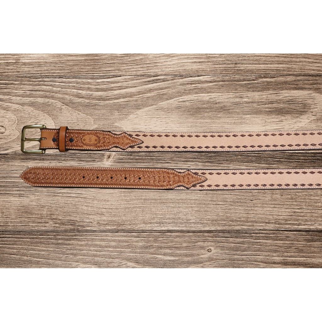 Texas Saddlery Tan Buckstitch Belt