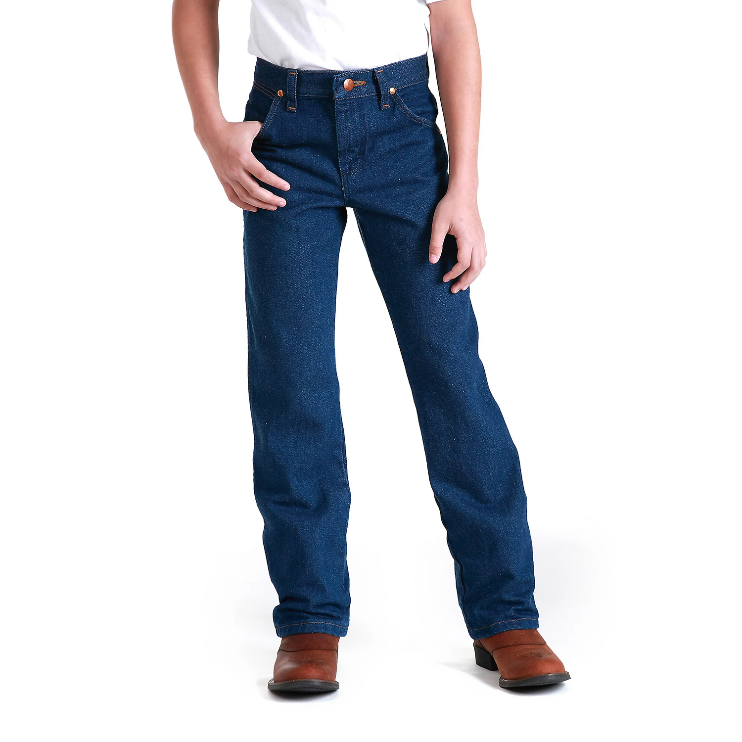 Wrangler Boy's Cowboy Cut Original Fit Jeans - Prewashed Indigo