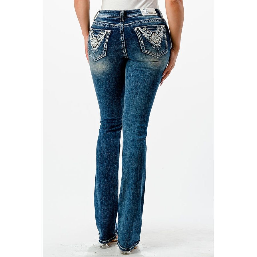 Grace in LA Women's Easy Bootcut Jeans - Aztec Modify