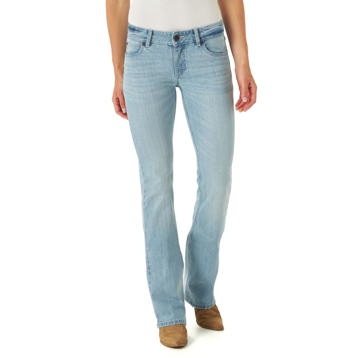 Wrangler Womens Mid Rise Boot Cut Jeans (09MWZ) *FINAL SALE*