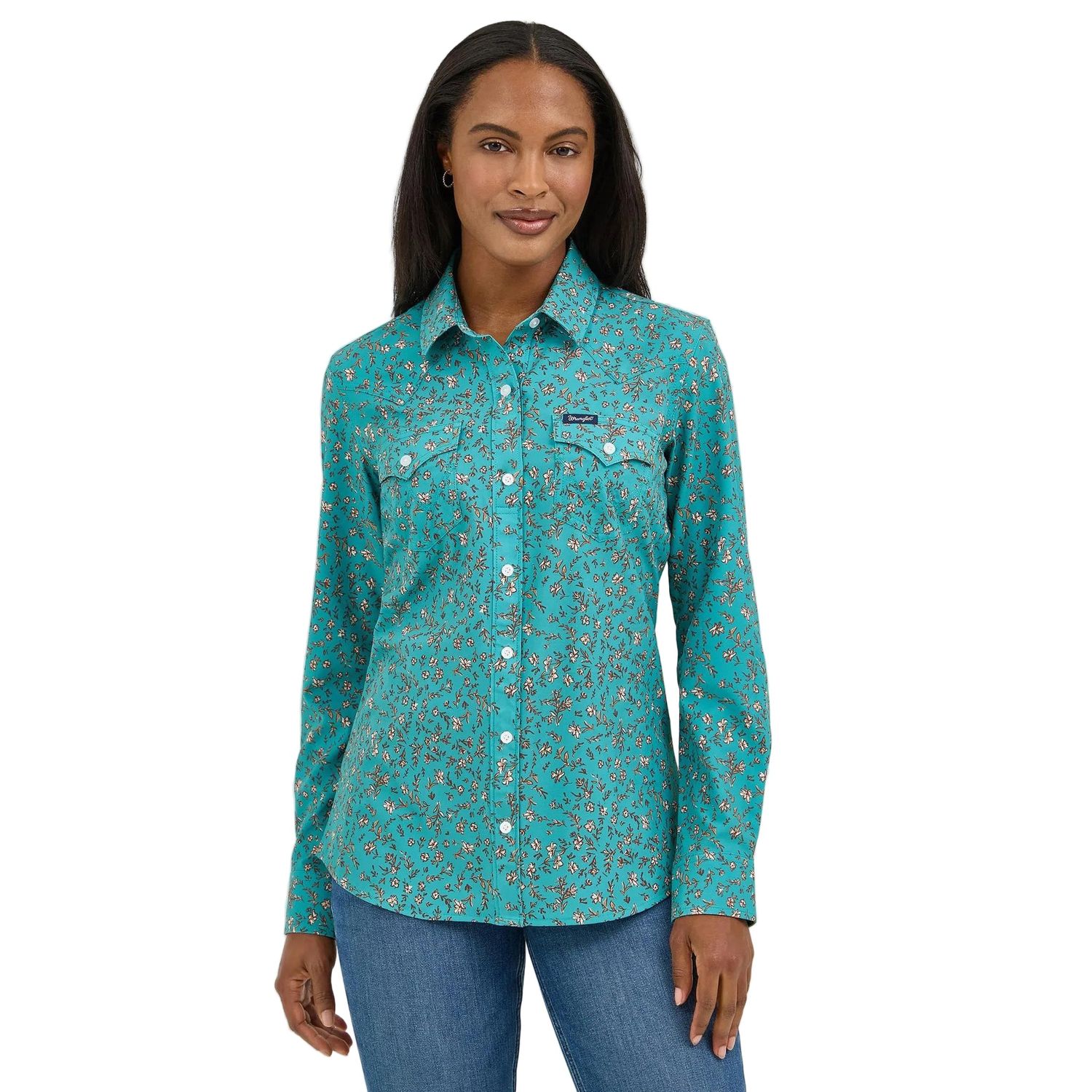 Wrangler Women's Performance Aria Shirt- Green