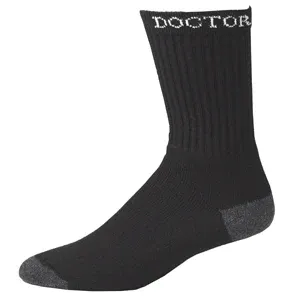 BD Mens Workboot Socks Black 3pk, Size: M