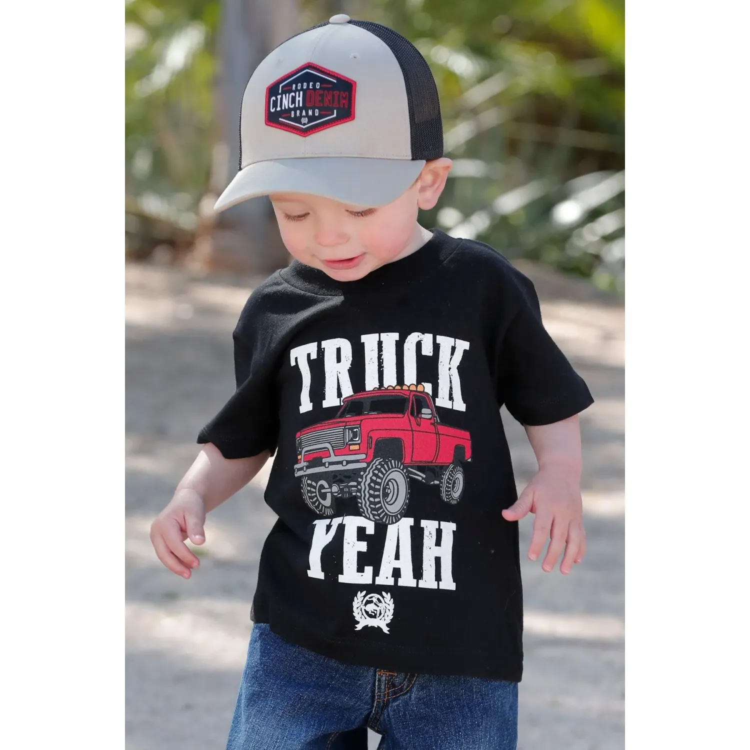 Cinch Toddler Boy's Truck Yeah Tee - Black