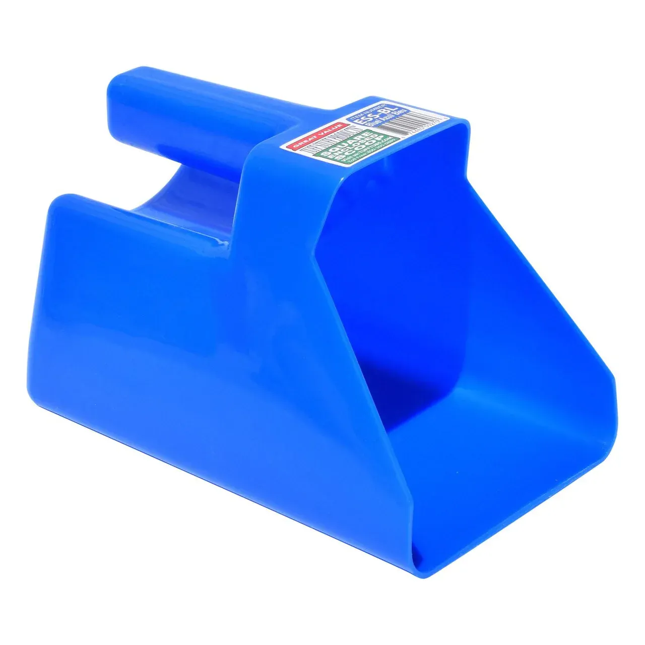 Tuff Stuff Enclosed Square Scoop, Color: Blue