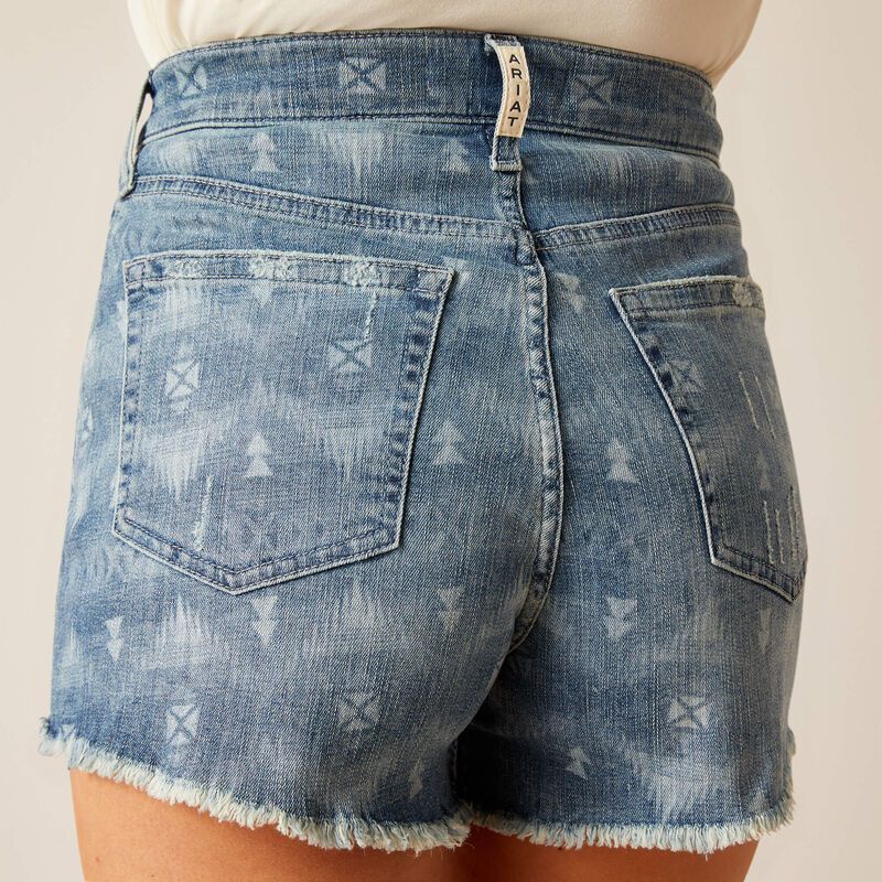 Ariat Women's High Rise Southwest 3" Shorts - Southwest Laser