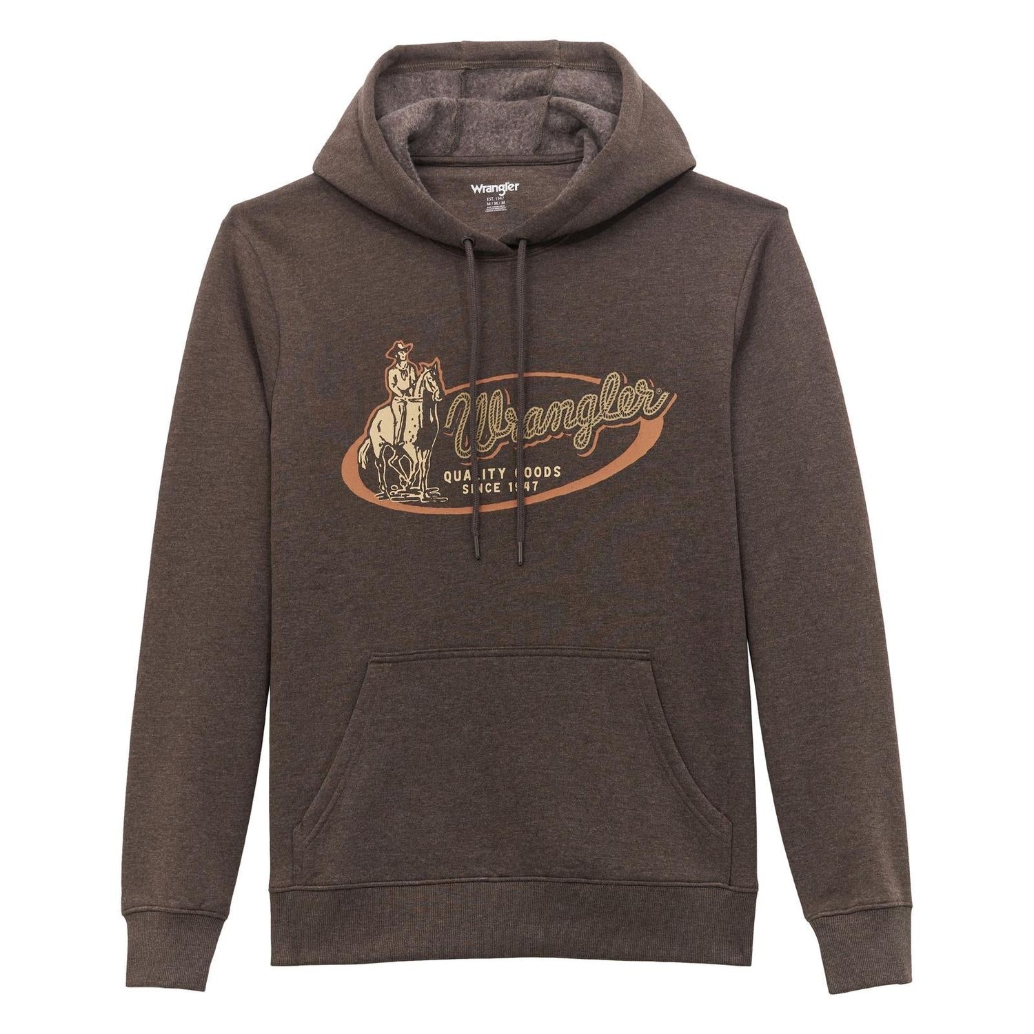 Wrangler Men's Long Sleeve Throwback Rider Hoodie