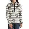 Cinch Women's Long Sleeve Polar Fleece Pullover- Cream