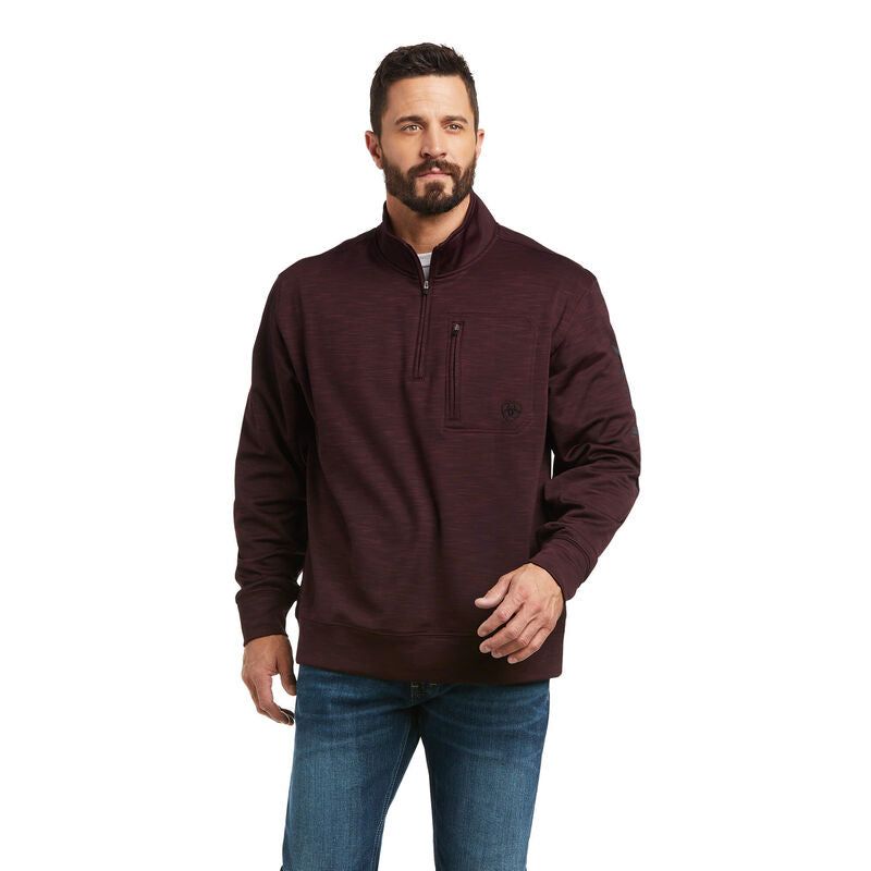 Ariat Mens Team Logo 1/4 Zip Sweatshirt - Purple *FINAL SALE*