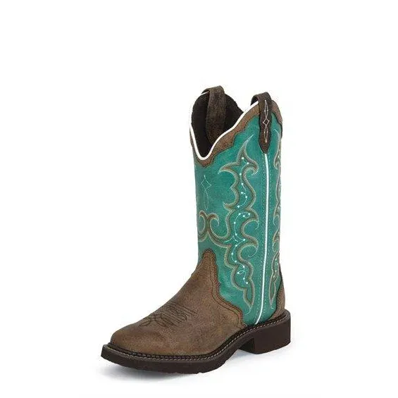 Justin Raya Turquoise, Size: 5, Width: B