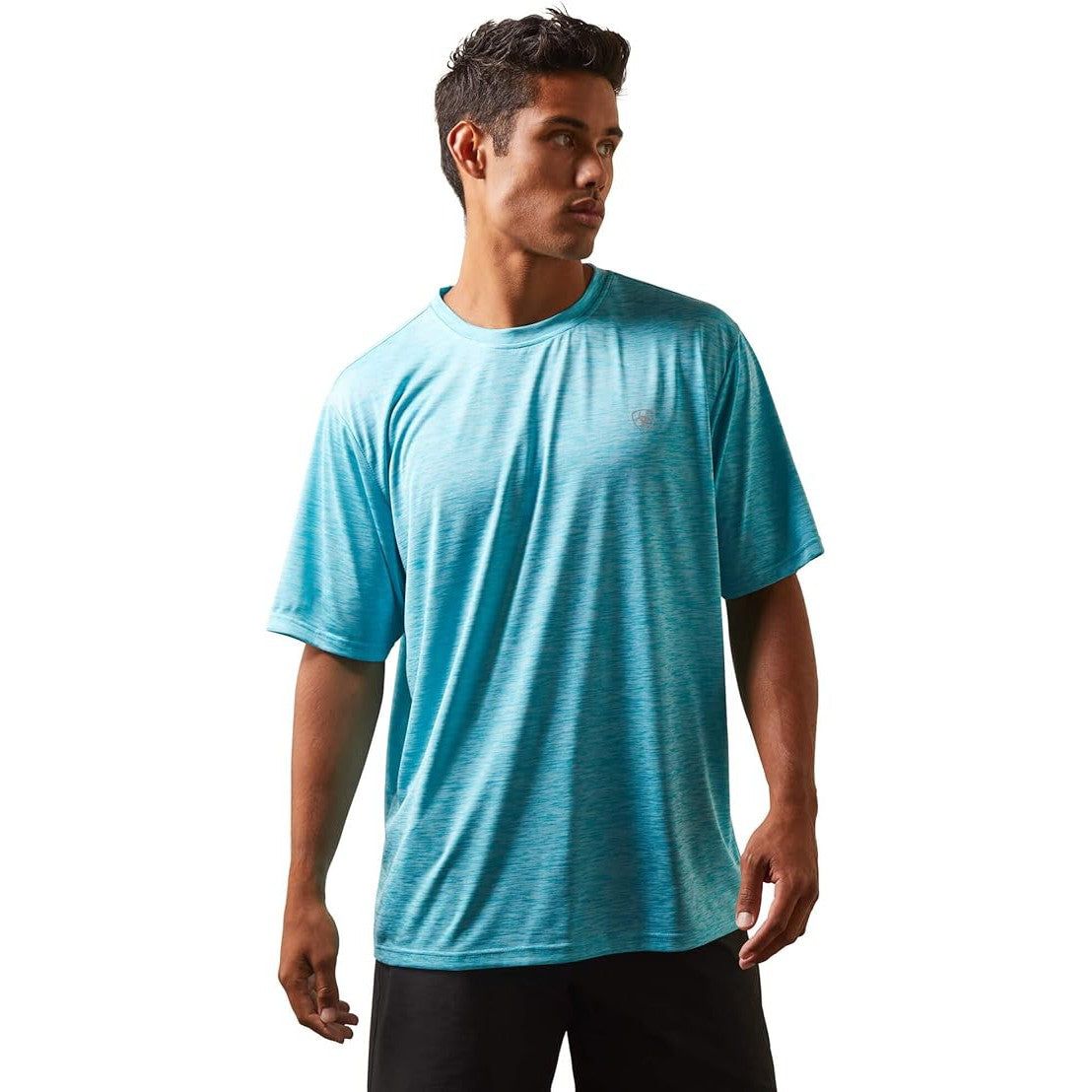 Ariat Men's Charger Basic SS T-Shirt Peacock Blue