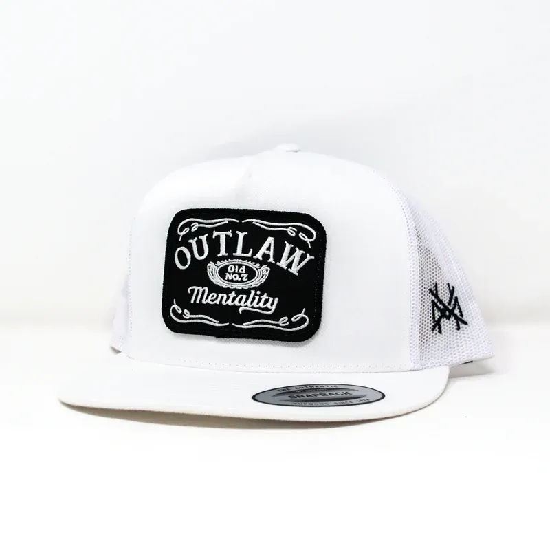 MHC Outlaw Mentality Snapback Cap, Color: 6006 Yupoong White