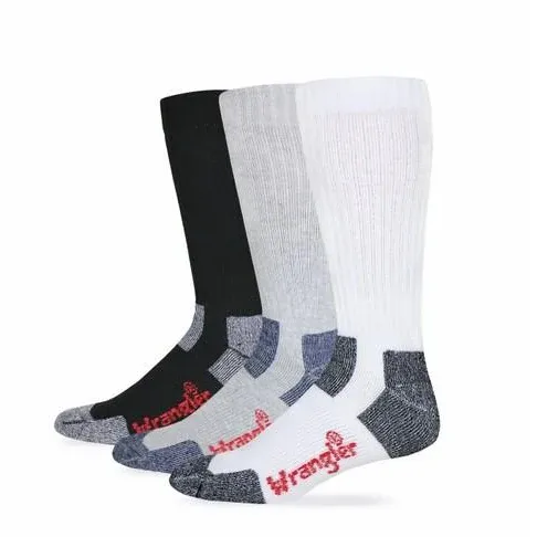 Wrangler Steel Toe Boot Sock, Colour: BLACK