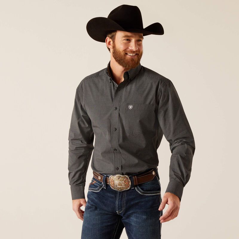 Ariat Men's Pro Niam Long Sleeve Fitted Shirt - Black