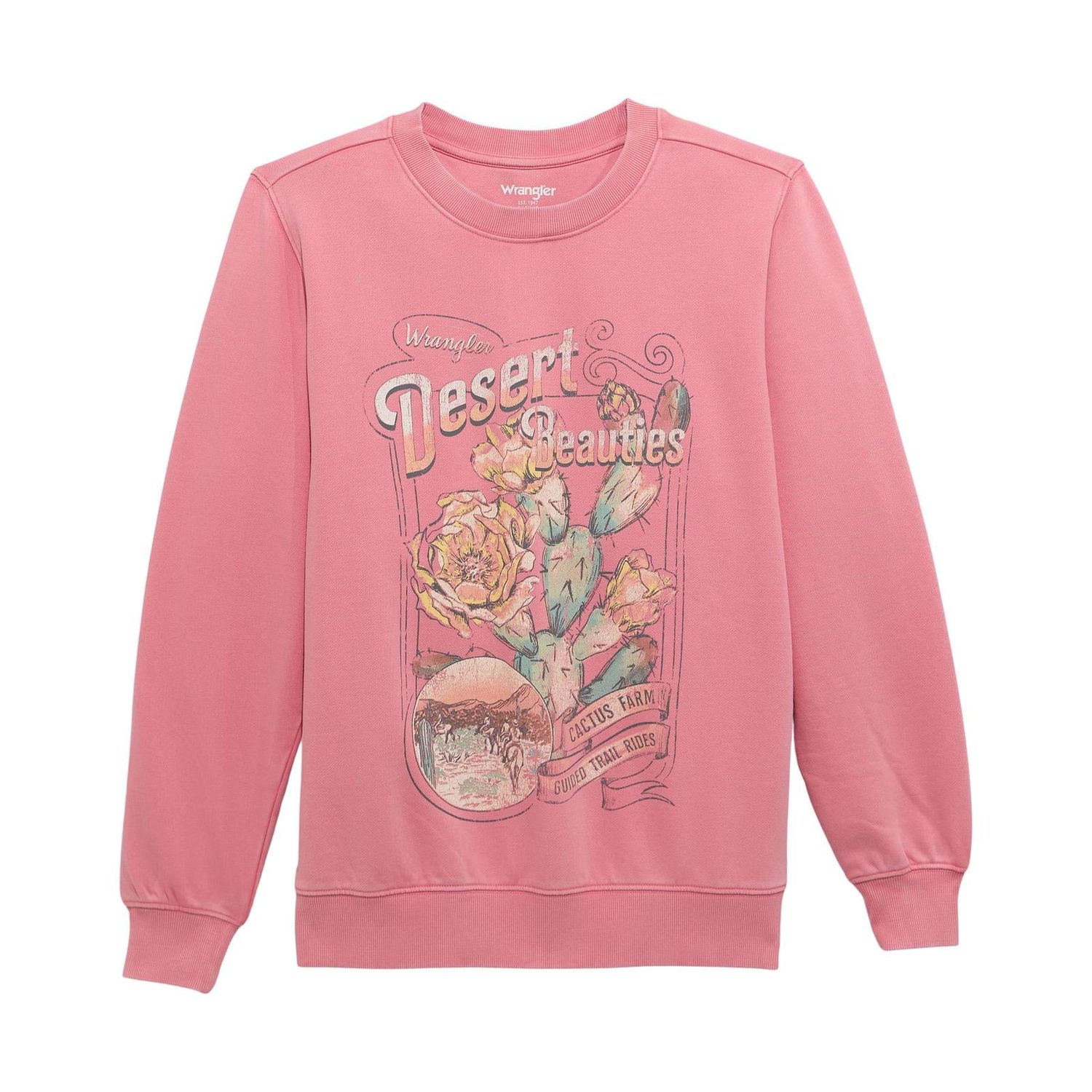 Wrangler Retro® Women's Regular Fit Crew Fleece Pullover - Confetti