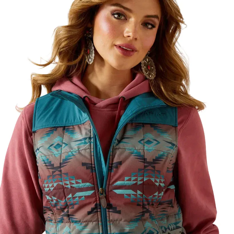 Ariat Women's Crius Insulated Vest - Dragonfly Inez Blanket Print
