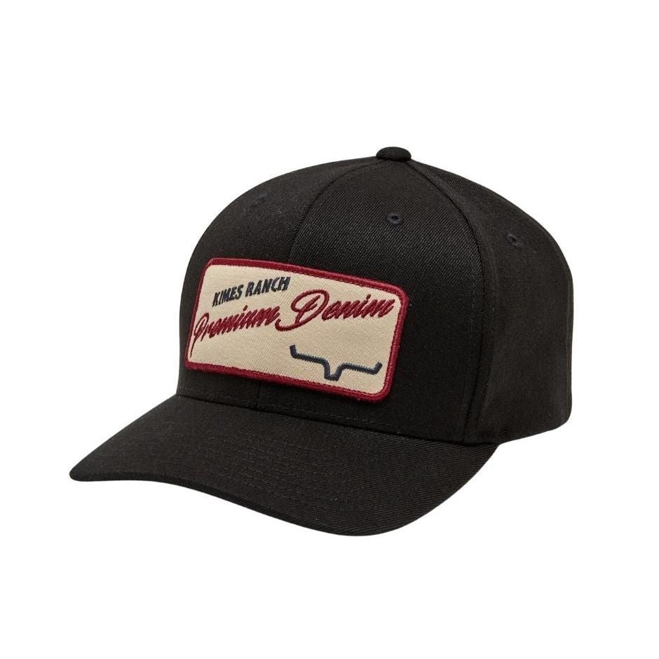 Kimes Premium Denim Cap - Assorted Colours, Colour: BLACK