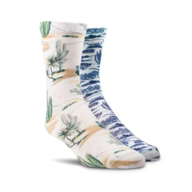 Ariat Women's Arid Landscape Crew Socks - 2-Pairs