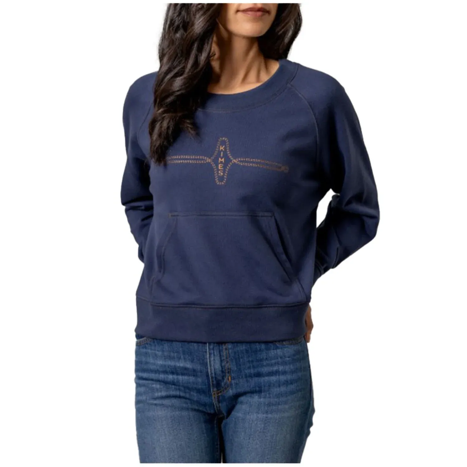 Kimes Women's Cropped Gracie Pullover - Assorted Colours, Colour: heather-black-1, Size: 2XL