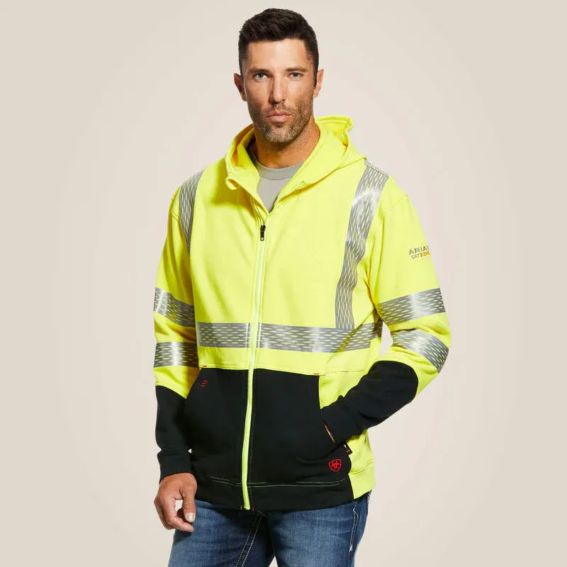 Ariat Men's Fire Resistant Hi-Vis Hoodie - Hi-Vis Yellow, Size: 3XLT