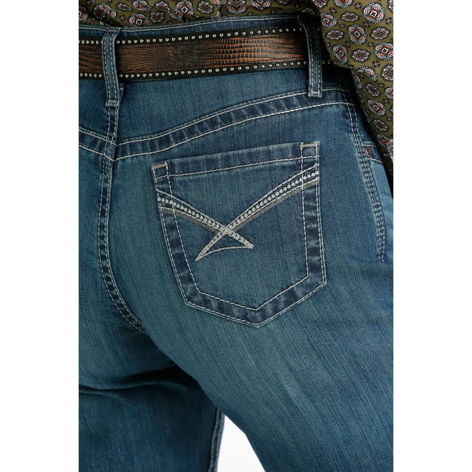Cinch Women's Emerson Relaxed Fit Jeans - Medium Stonewash