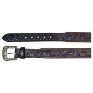 Hooey Men's Leather Belt Dark, Size: 32