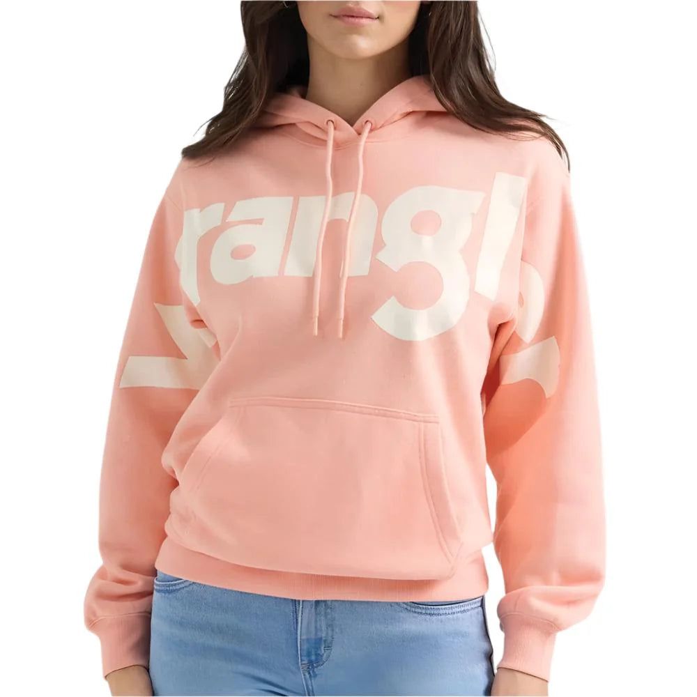 Wrangler Women's Long Sleeve Hoodie- Pink