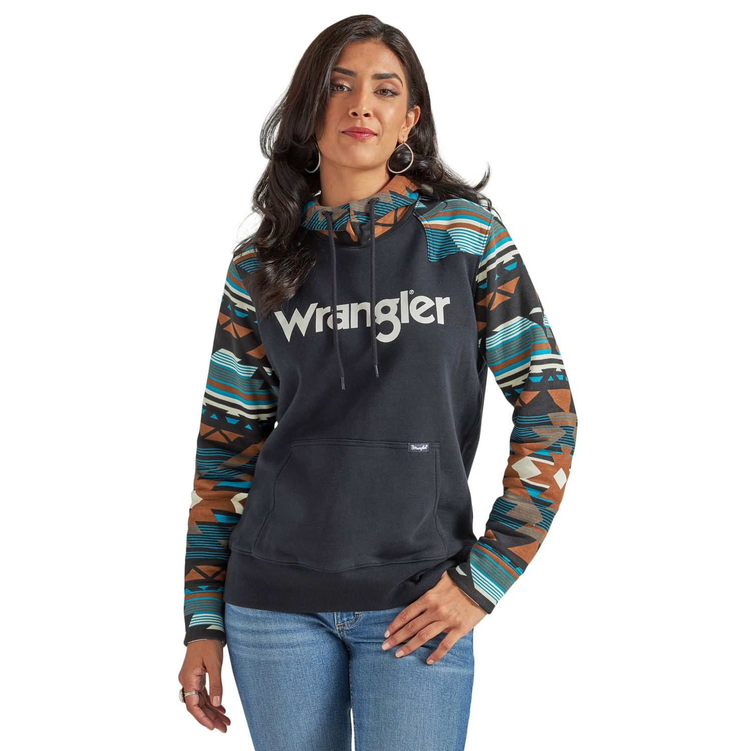 Wrangler Women's Retro Punchy Hoodie - Charcoal