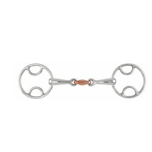 Shires Beval Bit with Copper Lozenge