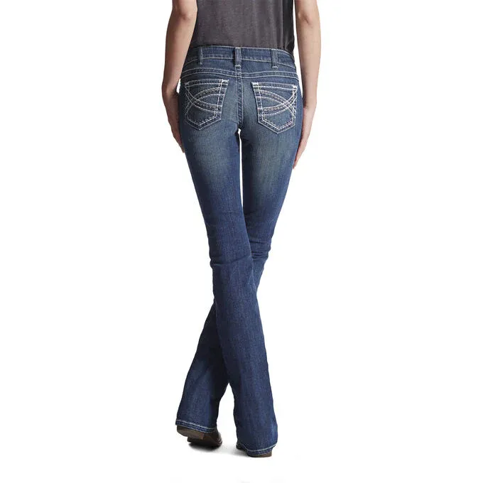 Ariat Women's R.E.A.L. Entwined Jeans - Marine, Length: L, Waist: 16W