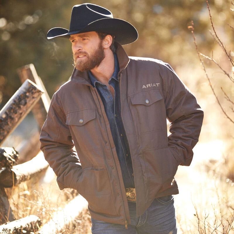 Ariat Men's Grizzly Canvas Jacket Bracken