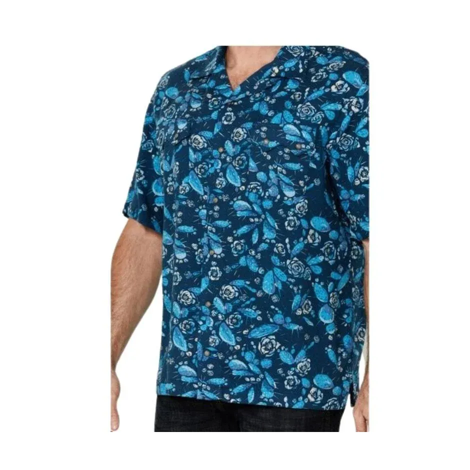 Wrangler Men's Coconut Cowboy Short Sleeve Shirt - Assorted Colours, Colour: blue-10, Size: S