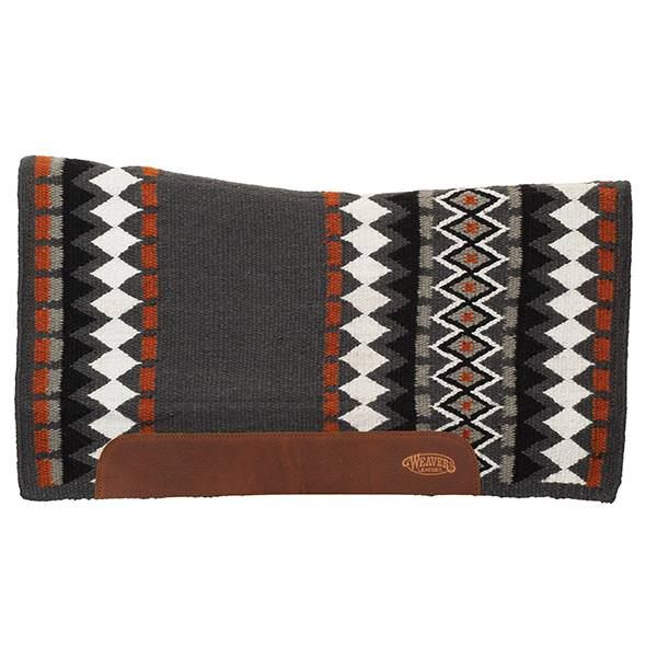 Weaver Flex Felt 32 x 34 1" Saddle Pad, Color: 363-Amarillo Charcoal/Black/Rust