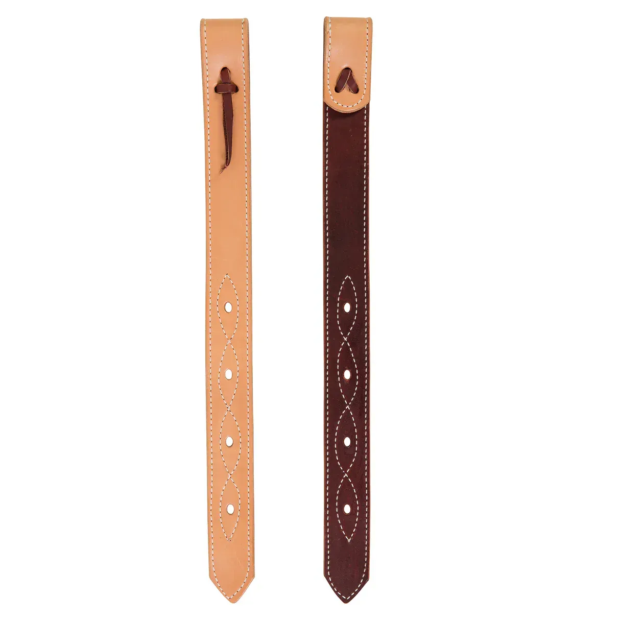 Weaver Doubled and Stitched Leather Billets 1-3/4", Colour: CHOC/BU