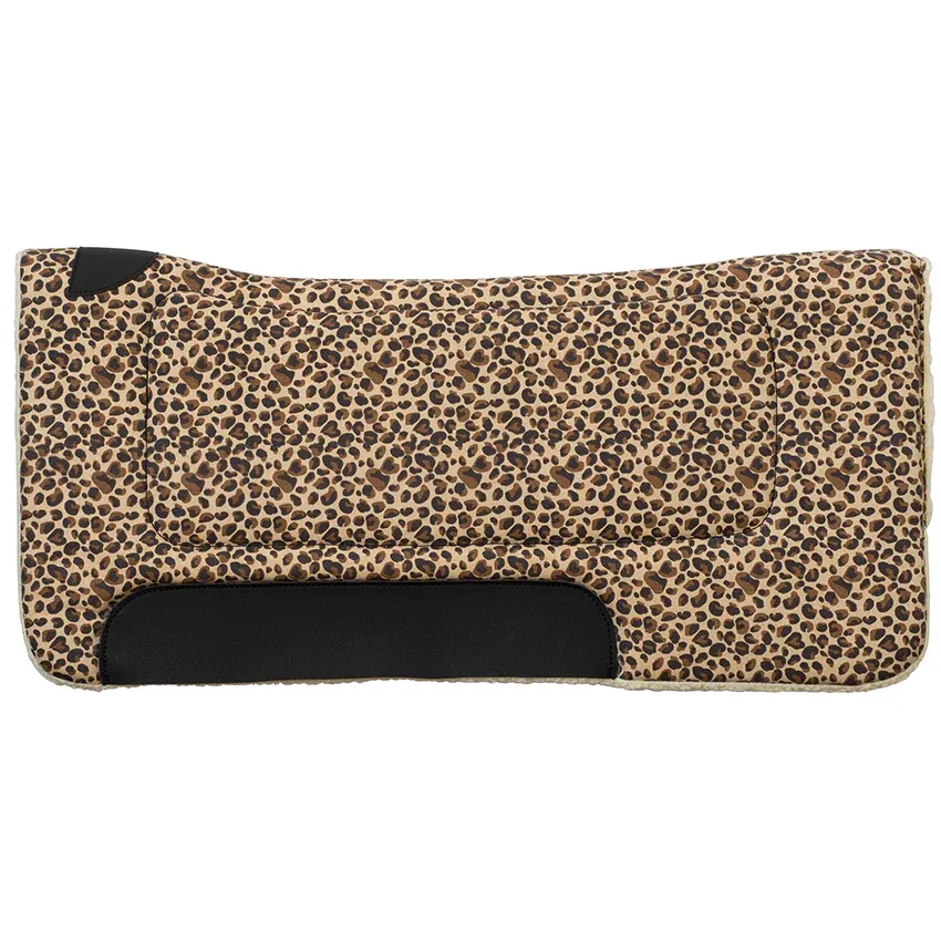 Weaver Contoured Printed Polyester Saddle Pads - 32x32, Color: 258-Leopard