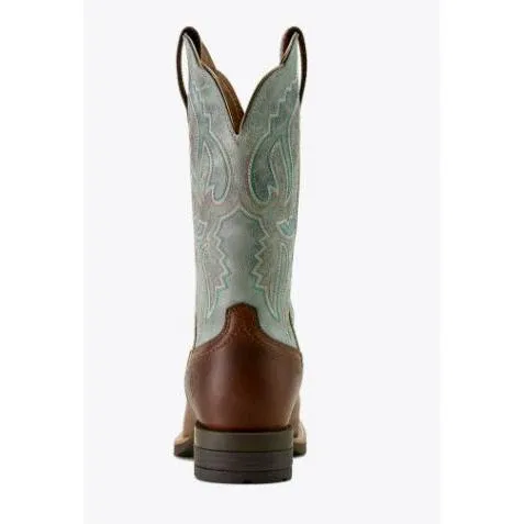 Ariat Womens Hybrid Ranchwork Western Boot- Peanut