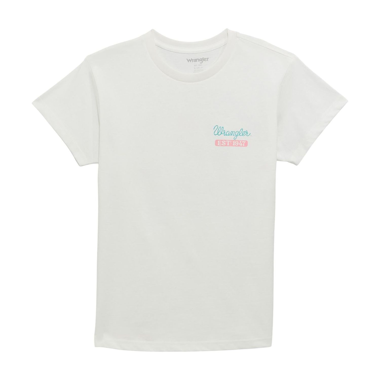 Wrangler Women's Short Sleeve Retro Tee Shirt- Bright White