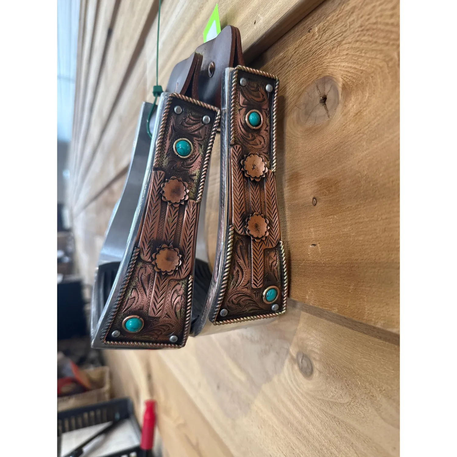 Aluminum Barrel Stirrups, Color: 1