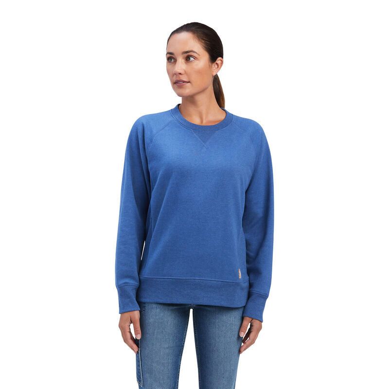 Ariat Womens Rebar Workman Washed Fleece Sweatshirt - 10041442