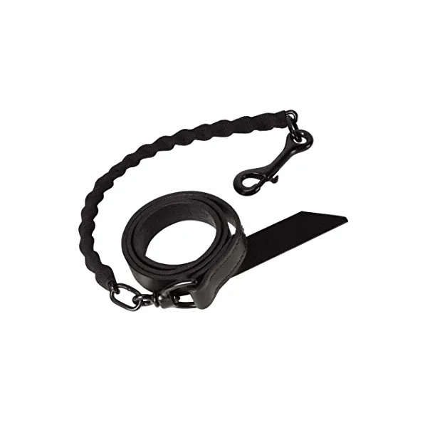Weaver Brahma Webb® Covered Chain Cattle Lead, Color: Black