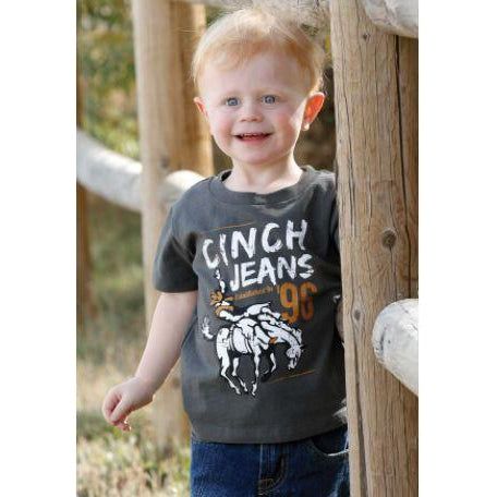 Cinch Boys SS Tee Charcoal