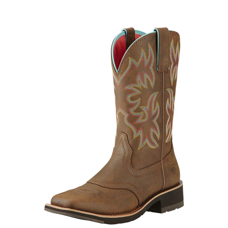 Ariat Womens Delilah Western Boots - Toasted Brown, Size: 5.5