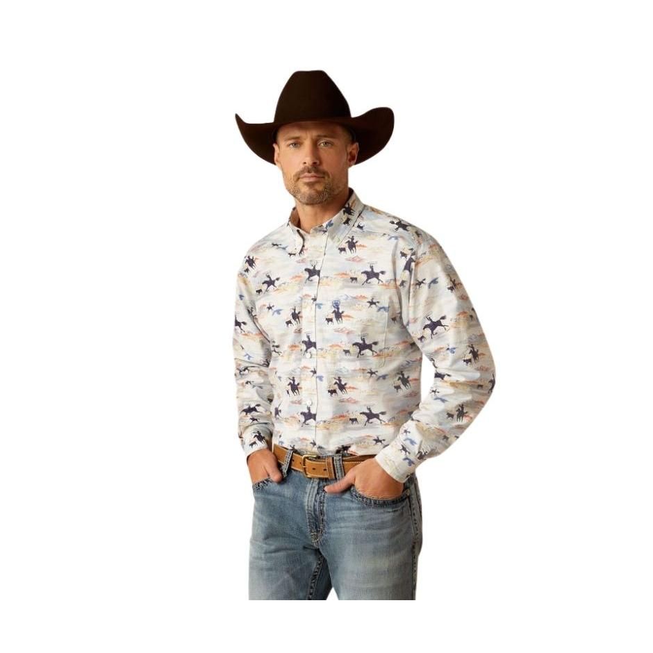 Ariat Men's Ryker Long Sleeve Shirt - Light Blue
