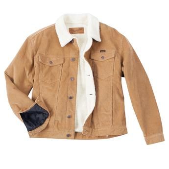 Wrangler Mens Corduroy Sherpa Lined Denim Jacket