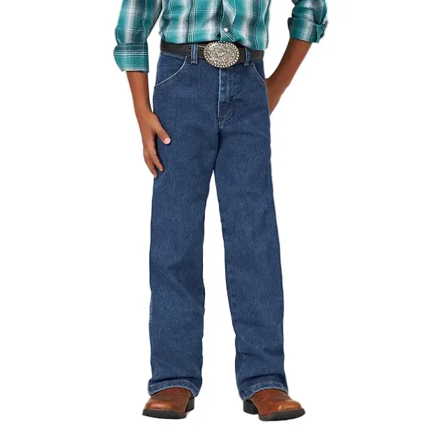Wrangler Boy's Active Flex Jean 1T-7 - Stonewash, Fit: Slim, Size: 1T