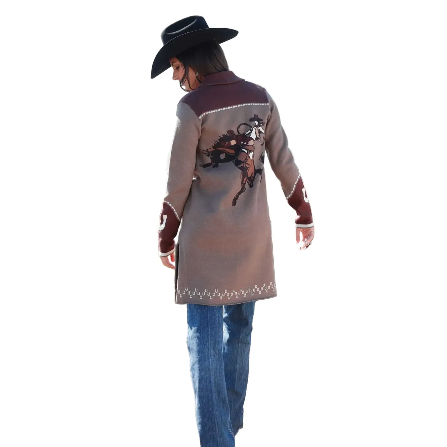 Cinch Women's Long Sleeve Duster - Grey