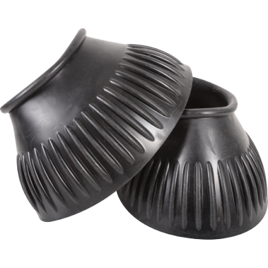 Classic Equine Rubbler Pull on Bell Boots - Black