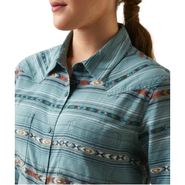 Ariat Women's REAL Billie Jean Long Sleeve Shirt - Woodland Plaid