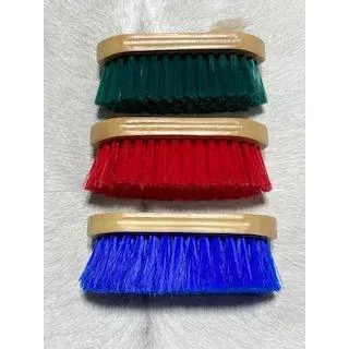 Irvine Wood Handle Medium Bristle - 6 1/2" x 2 3/8" Brush, Color: Blue
