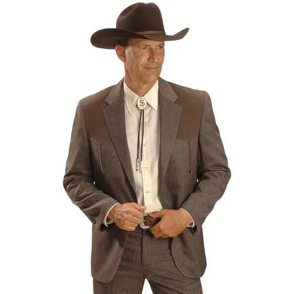 Circle S Heather "Boise" Sport Coat, Color: Brown, Length: R, Size: 38
