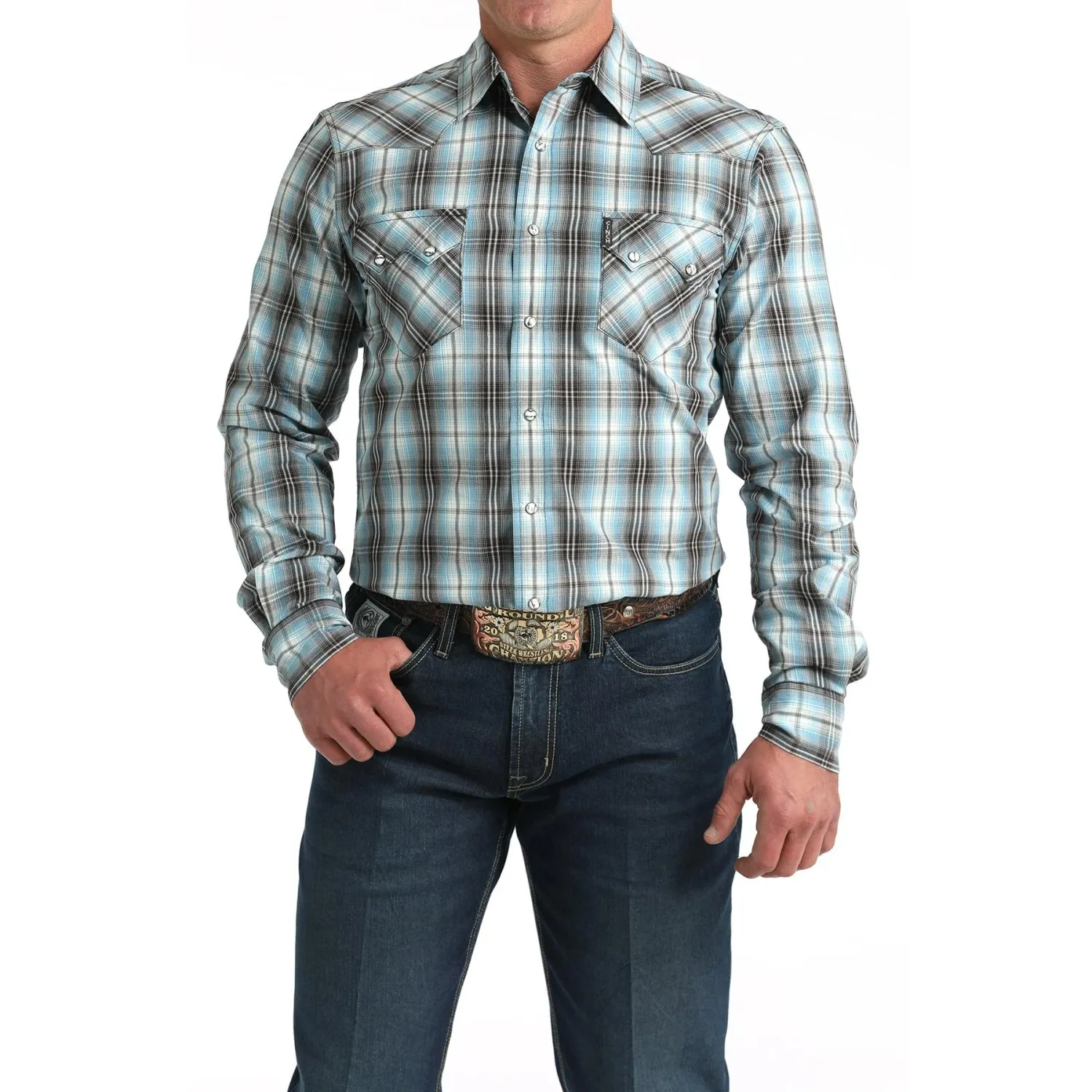 Cinch Men's Long Sleeve Modern Shirt- Multi